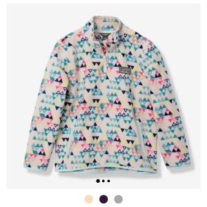 Eddie Bauer Quarter Zip Fleece fun print